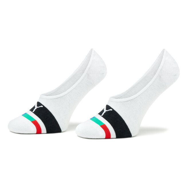 Zestaw 2 par stopek dziecięcych Puma Kids Seasonal Footie 2P - Biały