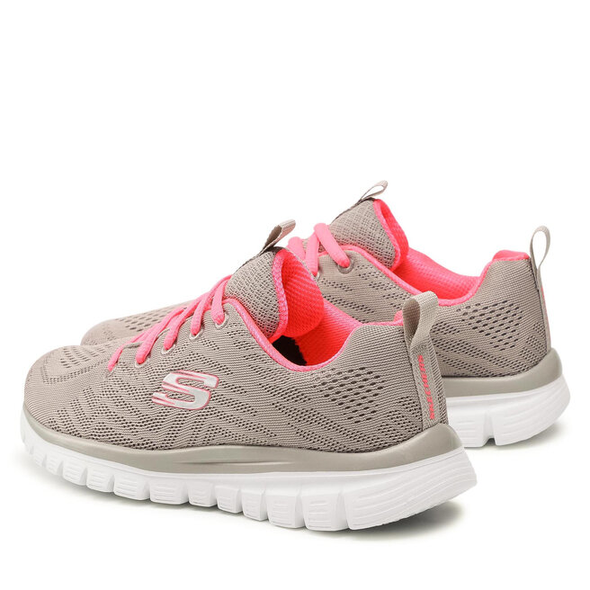 Buty Skechers Get Connected 12615 GYCL Gray Coral eobuwie .pl