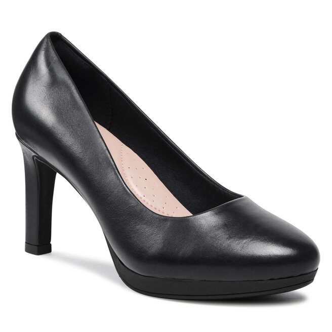 Pantofi Clarks Ambyr Joy 261626674 Navy Leather