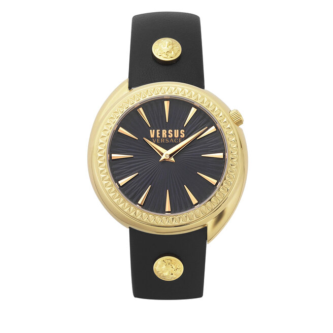 Versus Versace Ročna ura Versus Versace Tortona VSPHF0320 Black/Gold