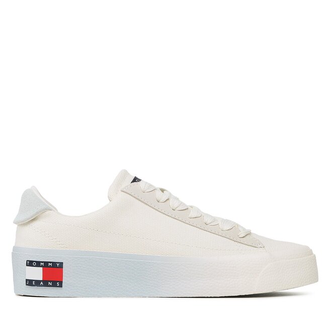 Tommy Jeans Гуменки Tommy Jeans Vulc Flatform Canvas EN0EN02096 Shimmering Blue CYO