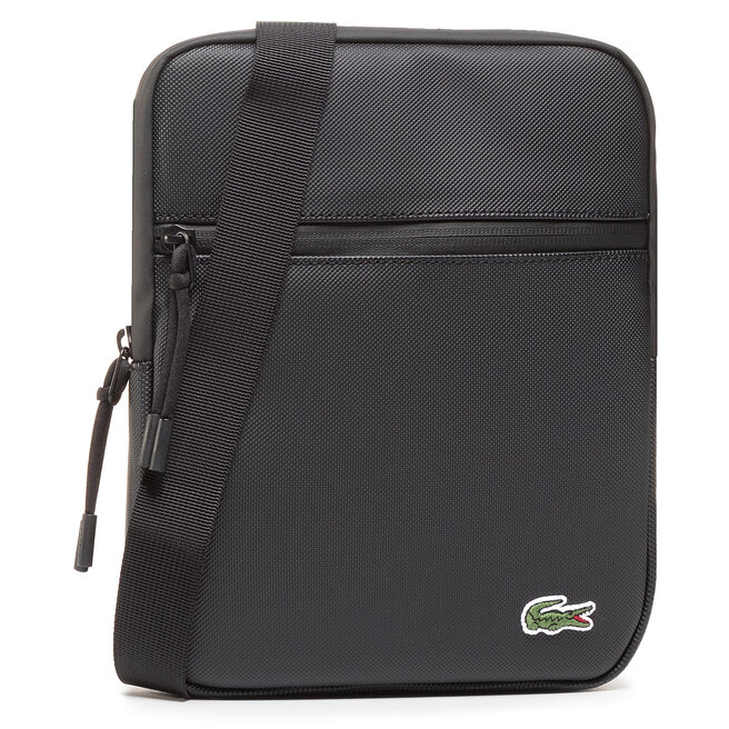 Saszetka Lacoste M Flat Crossover - Czarny