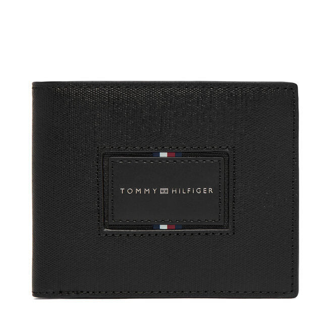 Portfel Tommy Hilfiger Th Foundation Cc And Coin AM0AM14506 Czarny -