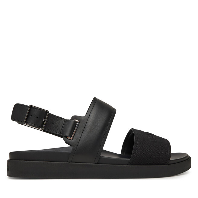 Sandały Calvin Klein Back Strap W/ Buckle Logo - Czarny