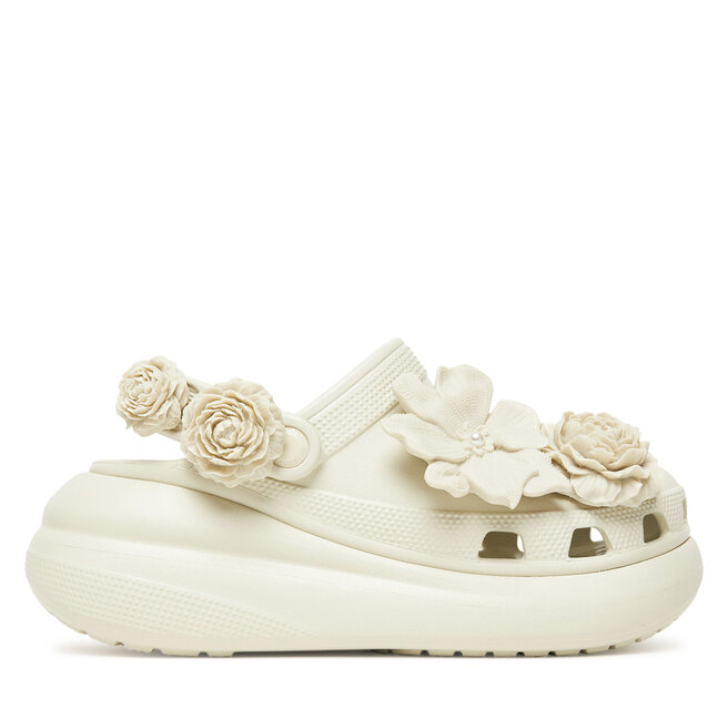 Klapki Crocs Crush Bouquet Clog - Beżowy