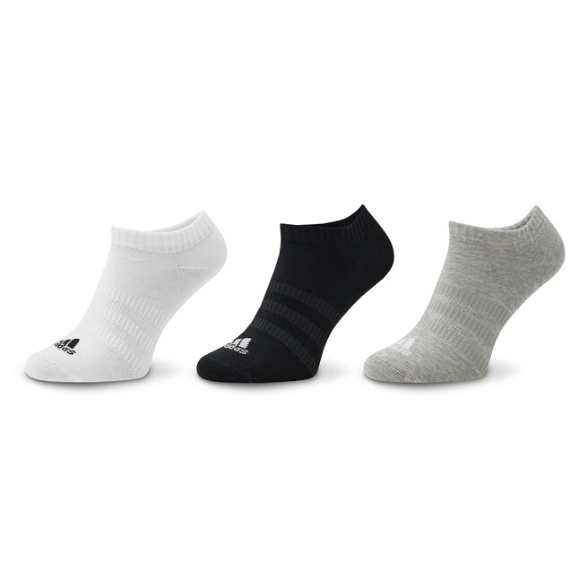Skarpety stopki unisex adidas Thin and Light Sportswear Low-Cut Socks 3 Pairs - Szary