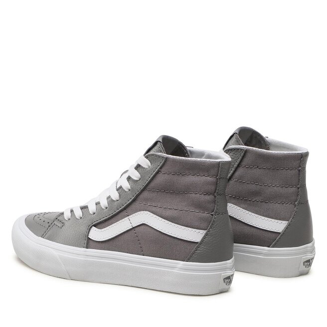 Vans leather grey deals
