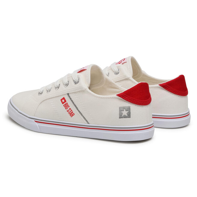 Big Star Shoes Πάνινα παπούτσια Big Star Shoes DD274892 White/Red