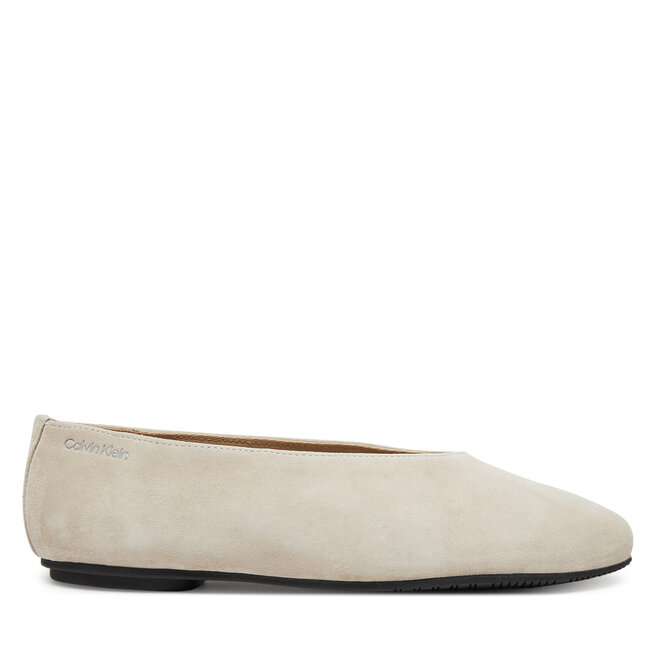 Baleriny Calvin Klein Ballerina Round Hw Sue - Beżowy