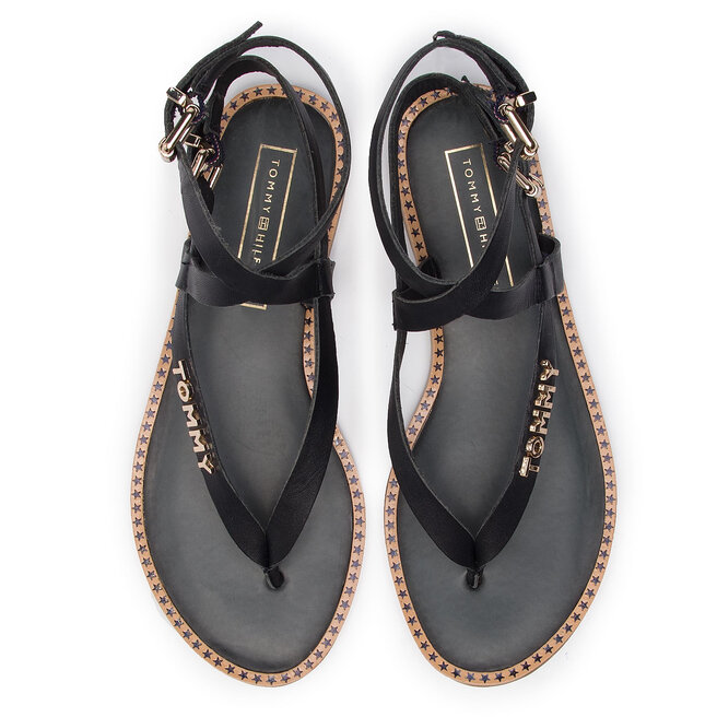 Tommy hilfiger iconic flat strappy on sale sandal