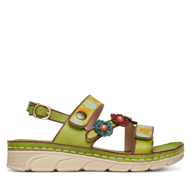 Sandały Laura Vita Dorry 18 Zielony - kobiece