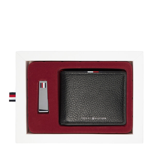 Portfel Tommy Hilfiger Th Corp Mini Cc Wallet & Clip AM0AM13607 Czarny -