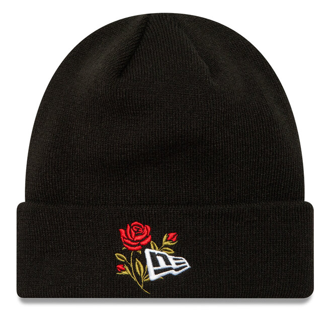 Czapka New Era Rose Icon Cuff Knit Beanie - Czarny