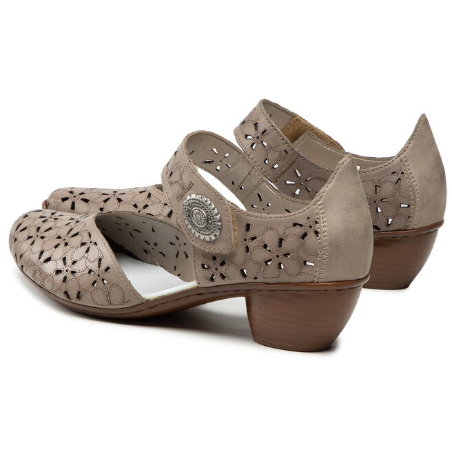 Rieker Félcipő Rieker 43786-64 Beige