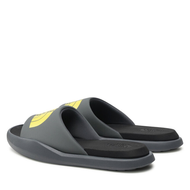 The North Face Șlapi The North Face Triarch Slide NF0A5JCAEFB Vanadis Grey/Acid Yellow