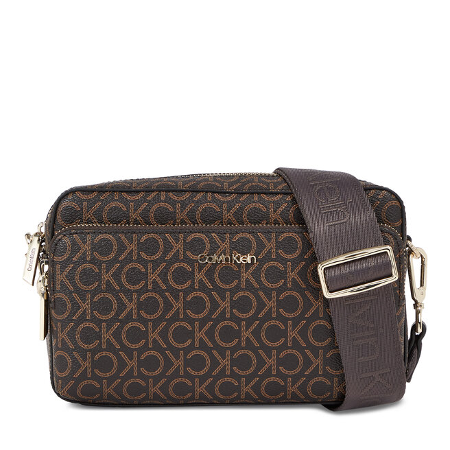 Τσάντα Calvin Klein Ck Must Camera Bag WPcktMono K60K611284 Brown Mono 0HD