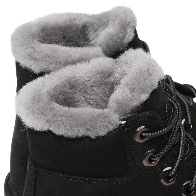 Timberland Turistická obuv Timberland 6 In PrmWpShearling TB0A2N1U0011 Black Nubuck