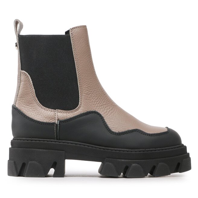 Steve Madden Ghete Jodhpur Steve Madden Merilyn SM11001689-03009-GRB Greige/Black