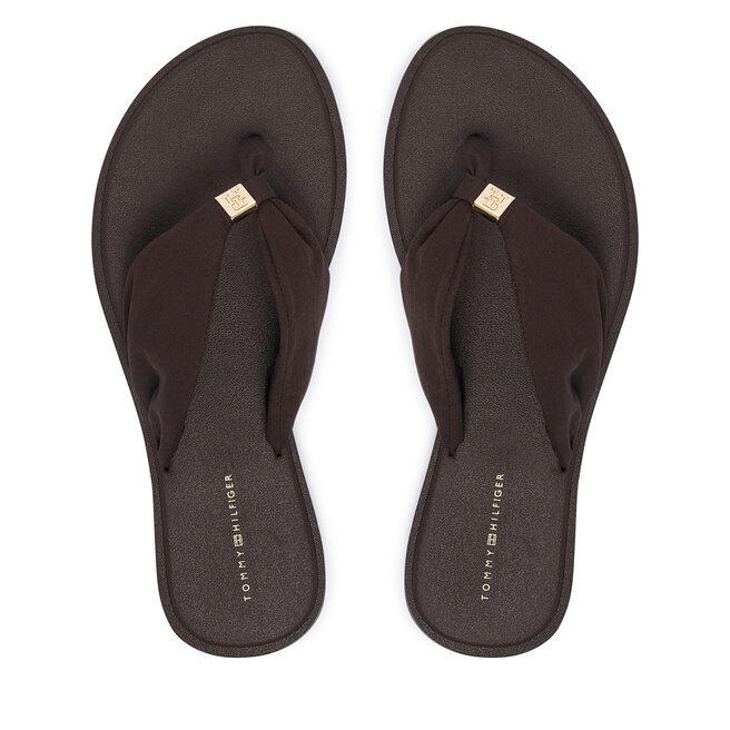 Japonki Tommy Hilfiger Th Scandi Soft Summer Sandal FW0FW09421 Brązowy -