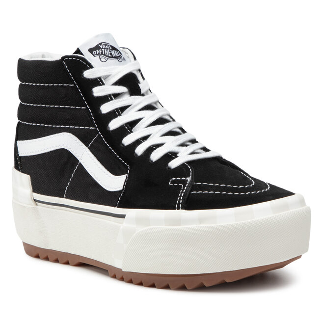 Vans Сникърси Vans Sk8-Hi Stacked VN0A4BTW5ZN1 (Suedecanvas)Blkblncdbinc