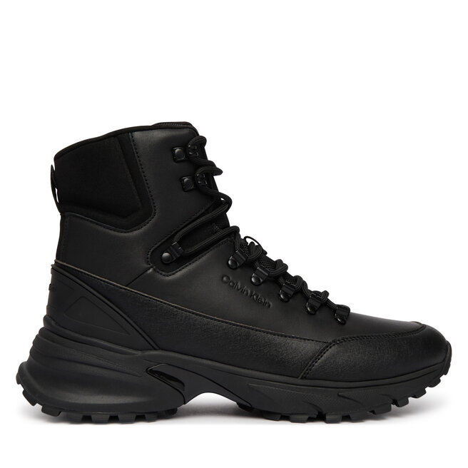 Trapery Calvin Klein Hike Runner Mid Laceup Lth HM0HM02323 Czarny