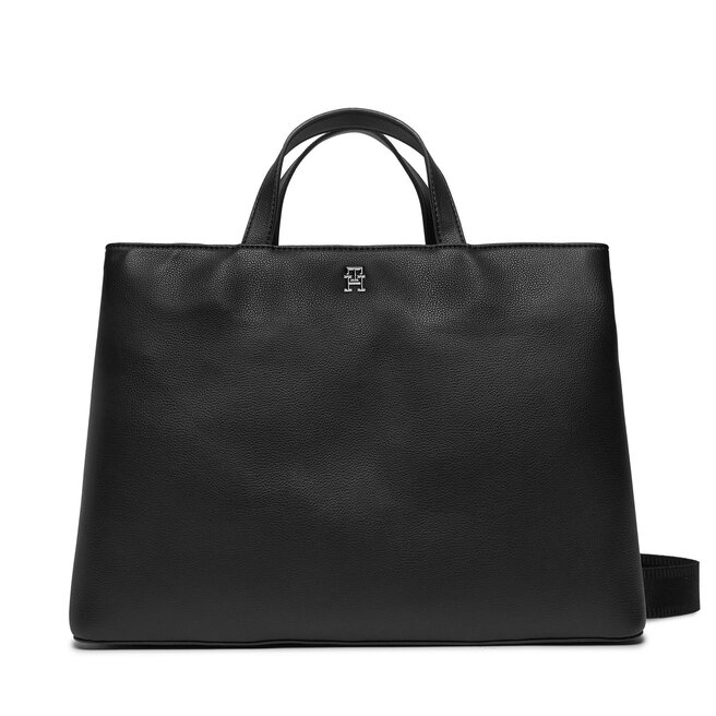 Torebka Tommy Hilfiger Th Essential Sc Workbag - Czarny