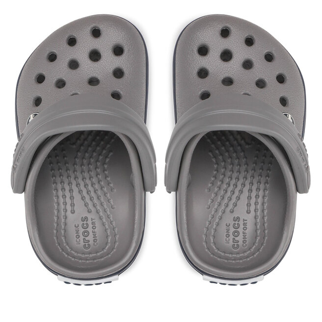 Crocs Șlapi Crocs Crocband Clog T 207005 Fumee/Blue Marine