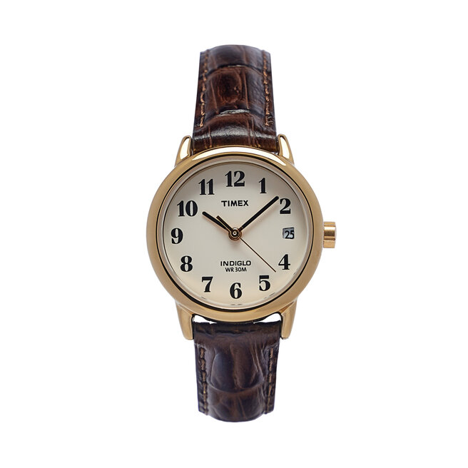 Ρολόι Timex Easy Reader T20071 Brown/Gold