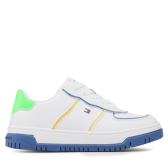 Tommy Hilfiger Sneakers Tommy Hilfiger Low Cut Lace-Up Sneaker T3X9-32873-1355 S White/Multicolor X256