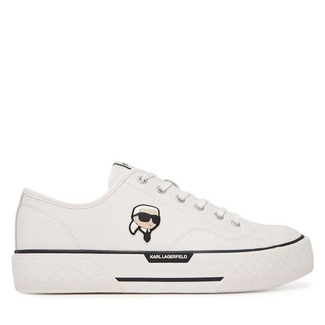 Trampki KARL LAGERFELD Kampus Max KL95025 Biały - męskie