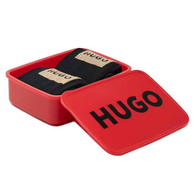 Hugo Sada 2 párů dámských vysokých ponožek Hugo 2p Giftset Lunch W 50491386 001