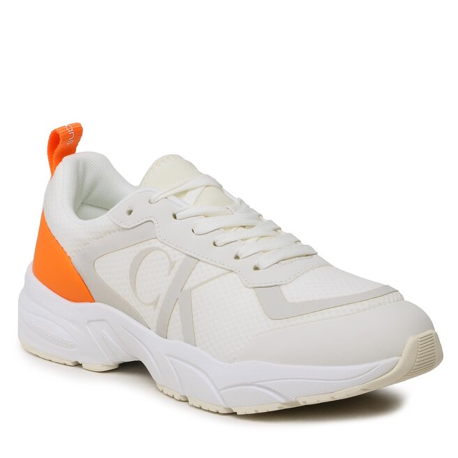 Sneakers Calvin Klein Jeans Retro Tennis Mesh YM0YM00638 White/Creamy White 0K6 0K6 imagine noua