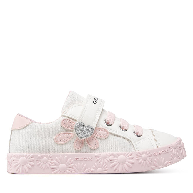 Geox Сникърси Geox J Ciak G. C J2504C 00954 C1Z8W S White/Lt Rose