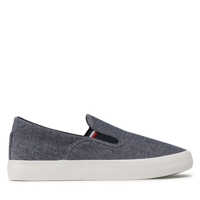 Tommy Hilfiger Teniszcipő Tommy Hilfiger Th Hi Vulc Core Low Slip On FM0FM04734 Desert Sky DW5