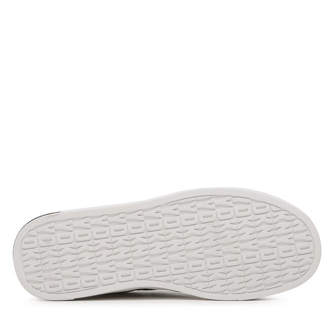 DKNY Abeni-Lace Up Sneakers, Scarpe da Ginnastica Donna, Argento, 35 EU
