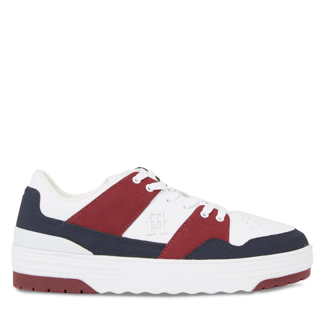 Sneakersy Tommy Hilfiger Th Lo Basket Sneaker - Niebieski