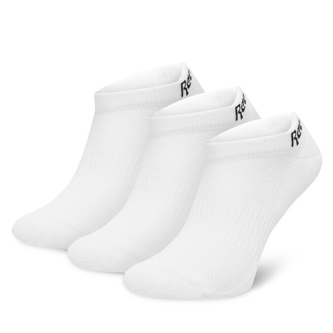 Zestaw 3 par niskich skarpet unisex Reebok - (3-pack) Biały