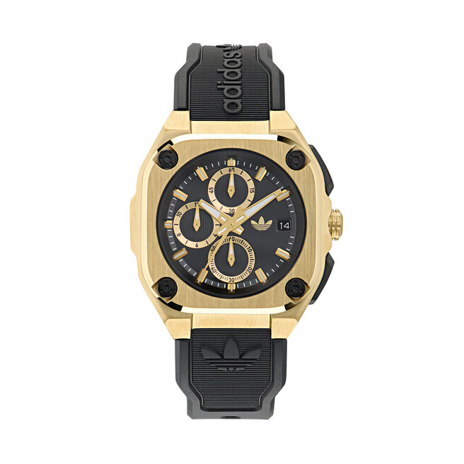 Zegarek adidas Originals City Tech Three Chrono - Czarny