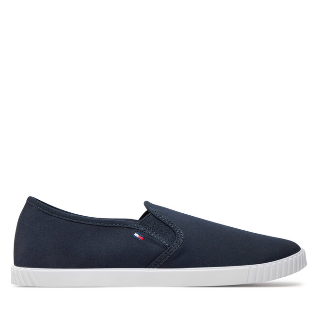 Tenisówki Tommy Hilfiger Canvas Slip-On Sneaker - Granatowy