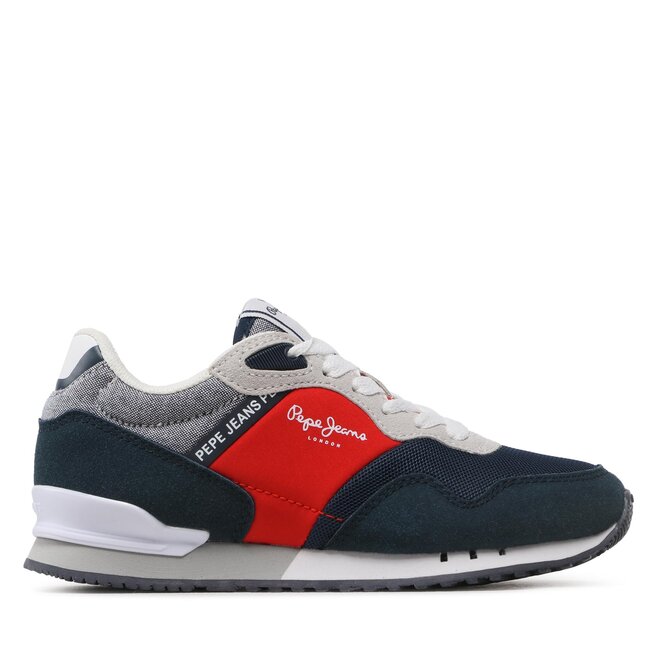 Sneakersy Pepe Jeans London B Brighton - Granatowy