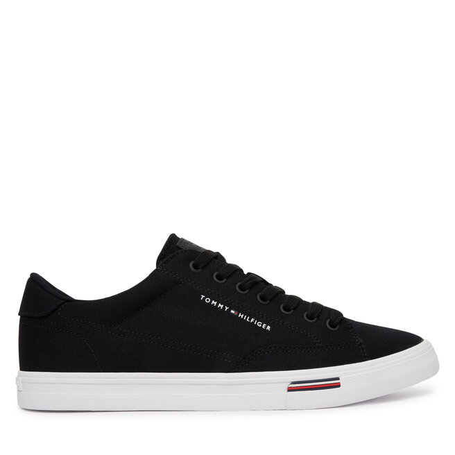 Tenisówki Tommy Hilfiger Vulc Core Rwb Long Lace Cvs FM0FM05813 Czarny - męskie