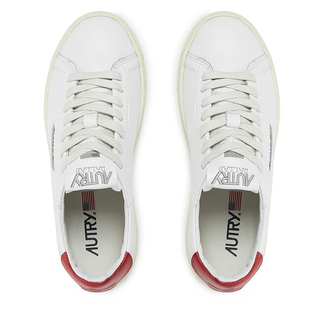 AUTRY Sneakersy AUTRY ADLW NW03 Wht/Red