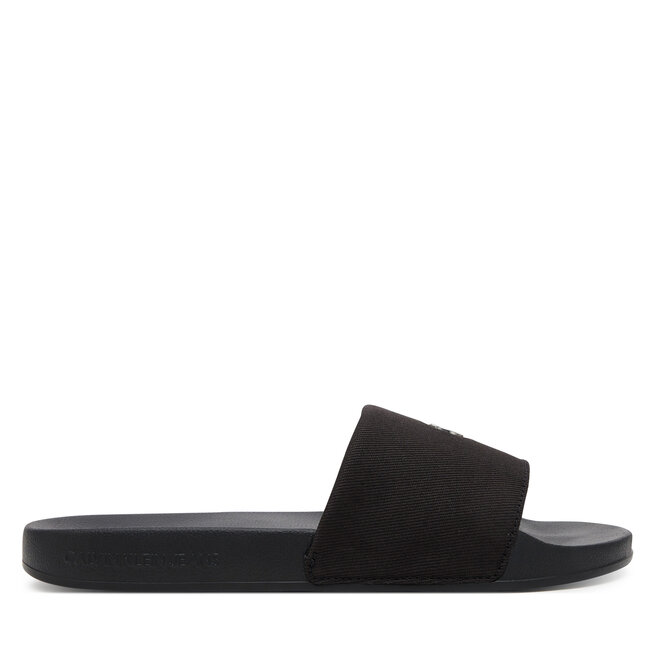 Klapki Calvin Klein Jeans Slide Monogram Hardware - Czarny