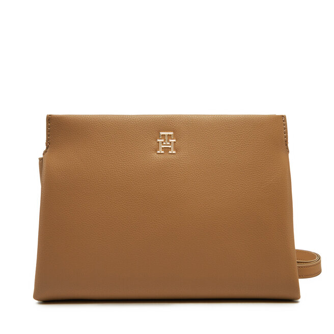 Torebka Tommy Hilfiger Th Legacy Mini Crossover - Brązowy