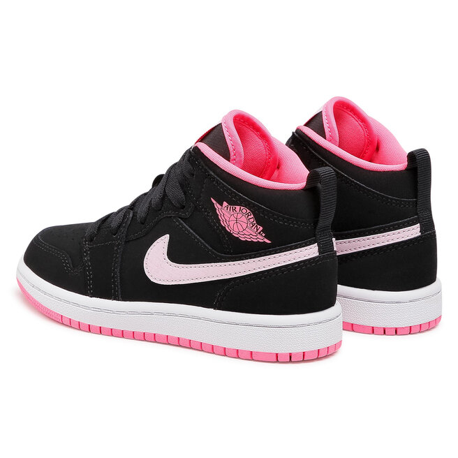 Batai Nike Jordan 1 Mid (Ps) 640737 066 Black/Pink Foam/Digital Pink •  Www.eavalyne.lt