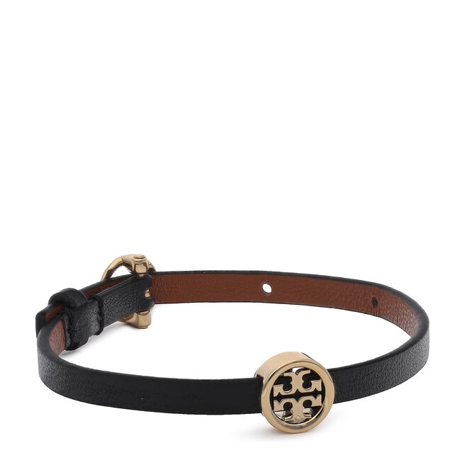 Brățară Tory Burch Miller Leather Bracelet 88955 Tory Gold/Black/Cuoio 700 700 imagine noua gjx.ro
