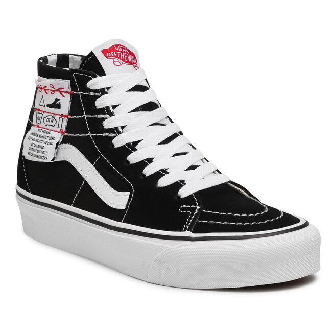 Sneakersy Vans Sk8 Hi Tapered VN0A4U16U7B1 Diy Black True White