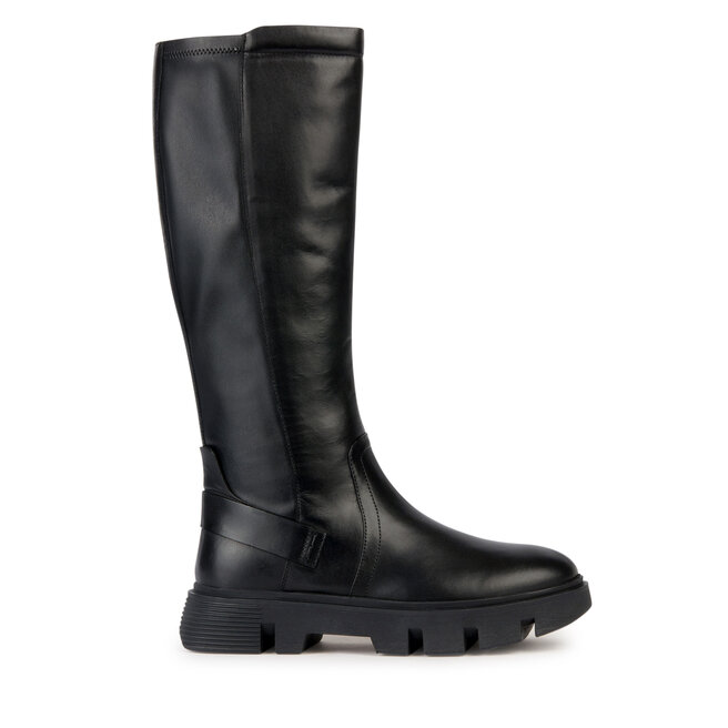 Kozaki Geox D Vilde D36UAA 085KB - Czarny
