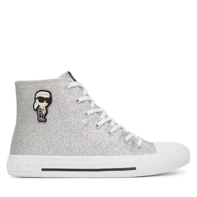 Trampki KARL LAGERFELD Z31171 S Szary - dziewczęce