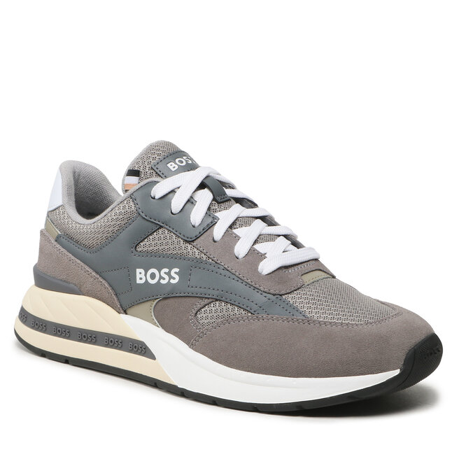 Hugo boss on sale grey sneakers